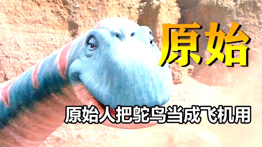这是最豪横的出门方式，原始人把鸵鸟当成飞机用《石头族乐园》
