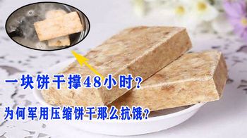 一块饼干撑48小时？为何军用压缩饼干那么抗饿？热水煮煮就明白了
