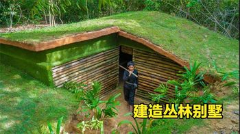 国外妹子独自建造丛林别墅，不用钢筋水泥和铁钉，这技术没谁了！