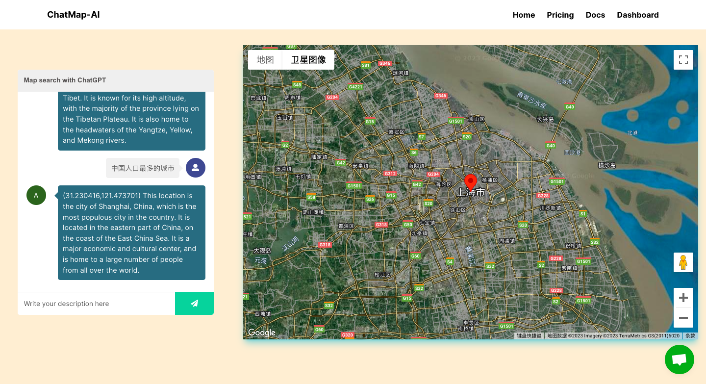 ChatMap-AI地图查找工具