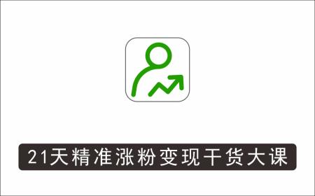 [其它项目]_21天精准涨粉变现干货大课：从10位粉丝开始变现月增5000+变现20w+