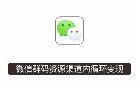 [微信QQ]_微信群码资源渠道内循环推广变现项目，多种变现方式，打通你的管道收益