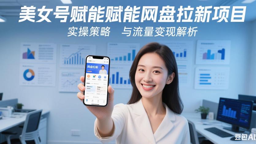 美女号赋能网盘拉新项目实操策略与流量变现解析