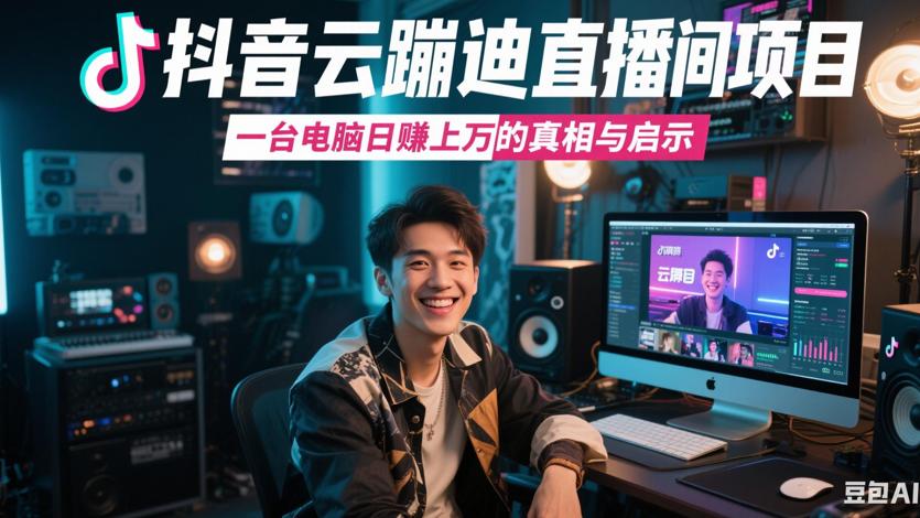 抖音云蹦迪直播间项目一台电脑日赚上万的真相与启示