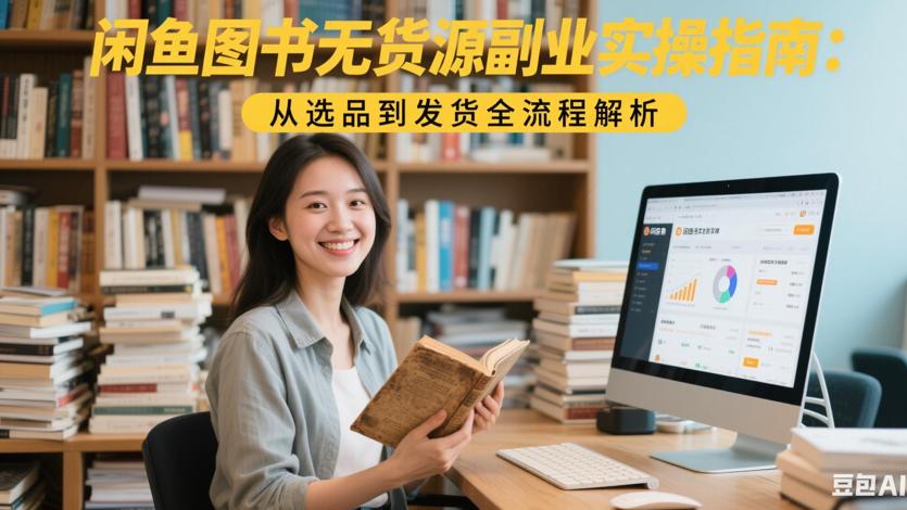 闲鱼图书无货源副业实操指南：从选品到发货全流程解析
