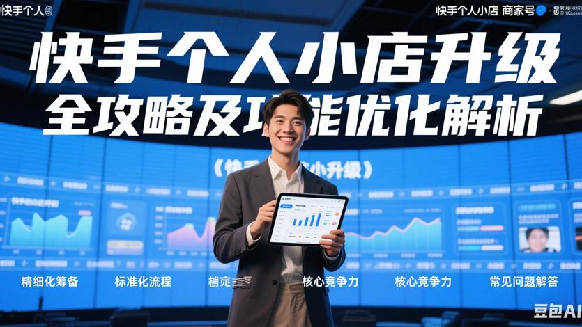 快手个人小店升级商家号全攻略及功能优化解析
