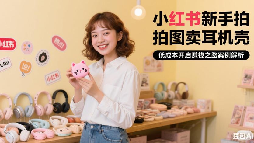 小红书新手拍图卖耳机壳低成本赚钱案例解析