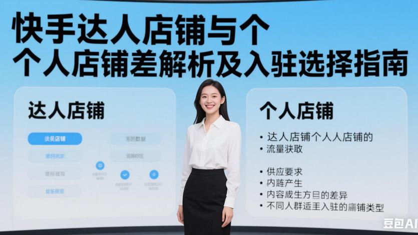 快手达人店铺与个人店铺差异解析及入驻选择指南