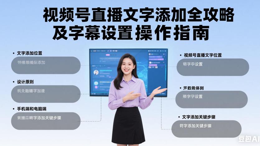 视频号直播文字添加全攻略及字幕设置操作指南