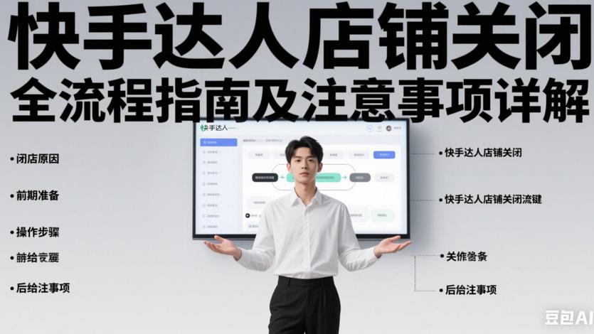 快手达人店铺关闭全流程指南及注意事项详解