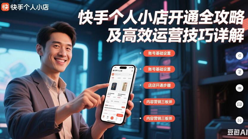 快手个人小店开通全攻略及高效运营技巧详解