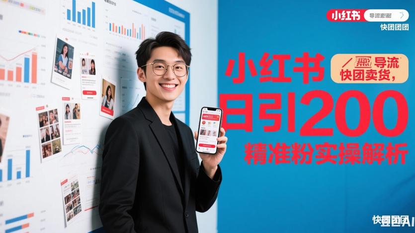 小红书导流快团团卖货日引200精准粉实操解析