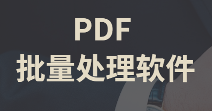 批量PDF批量处理软件