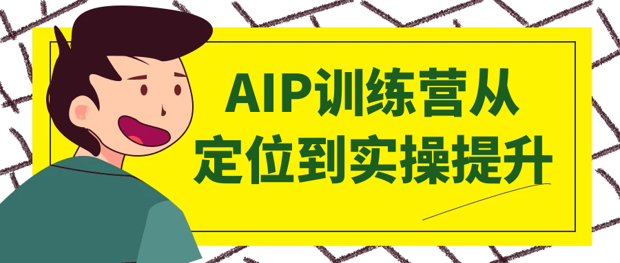 AIP训练营从定位到实操提升【吾爱】