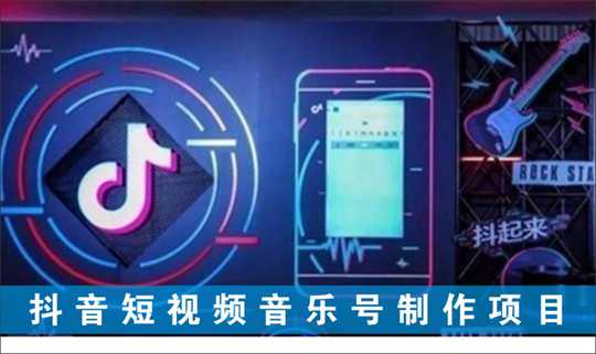 [视频项目]_抖音短视频音乐号制作项目 让你轻松日入500+的赚钱项目
